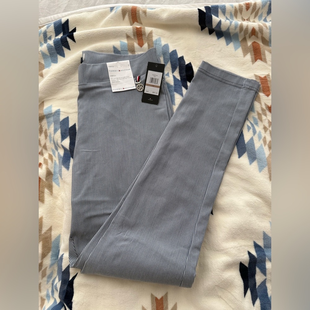 Tommy Hilfiger Gray Pinstripe Trousers